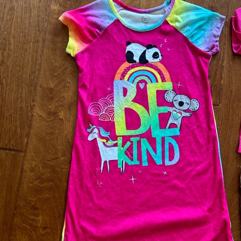 Wonder Nation Kids Pajamas Nightgown - Rainbow